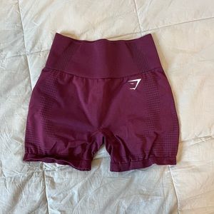 Gymshark vital shorts burgundy